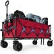 Wagon pliabil, capacitate 460 lbs, roti all-terrain, dimensiuni 52x52in