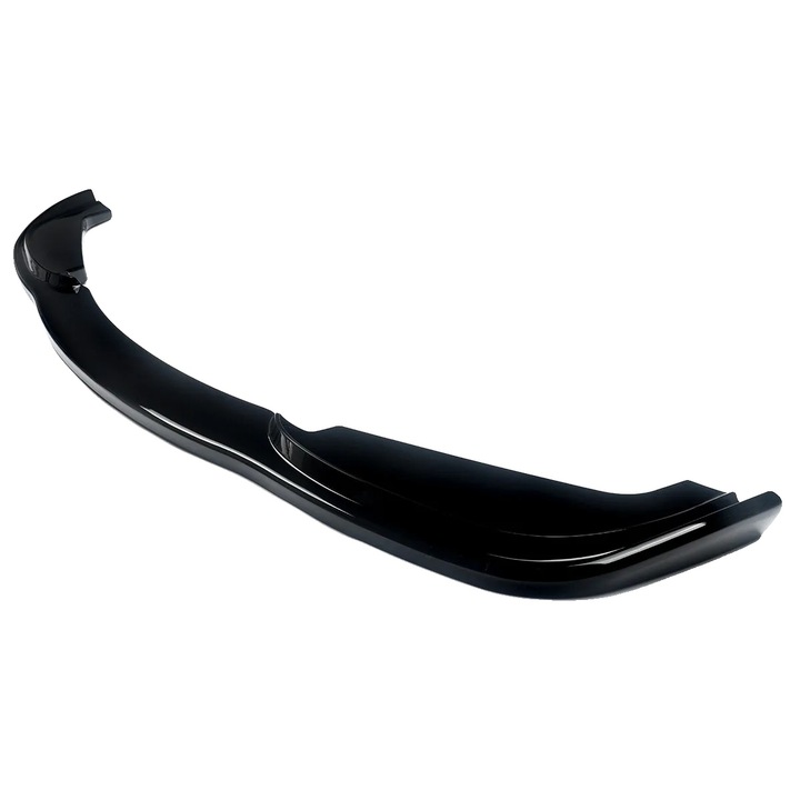 Splitter lip pentru bara fata BMW E46, ABS de calitate, negru lucios, montare directa