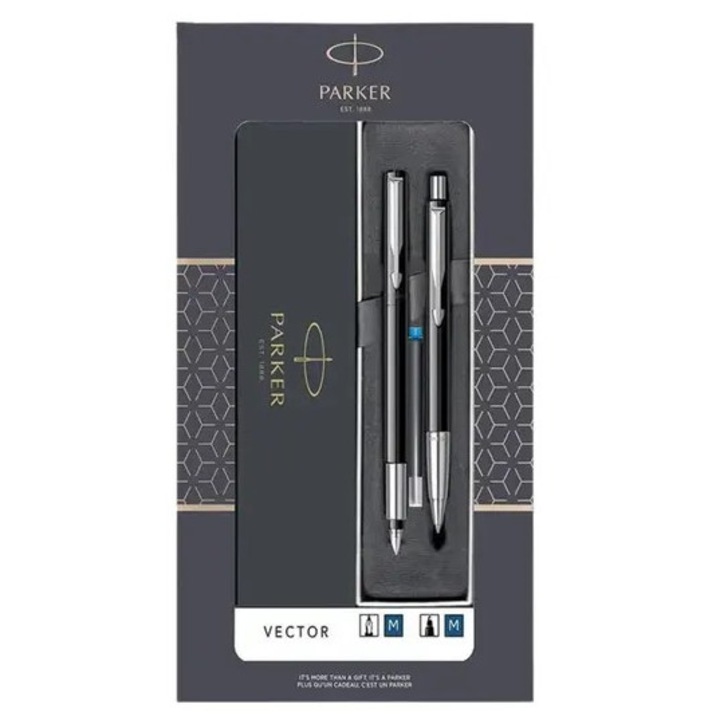 Trusa Jotter Parker pix+stilou, Negru