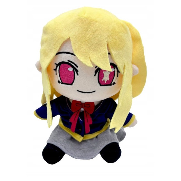 Плюшена играчка, Hoshino Ruby, 20 см, вдъхновена от анимето Oshi no Ko, компактен дизайн, внимателно изработени детайли