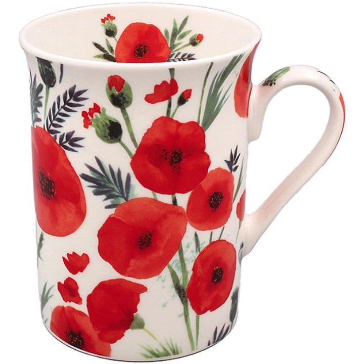 Cana ceramica - Maci, Ceramica, Multicolor