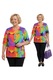 Bluza cu modele multicolore
