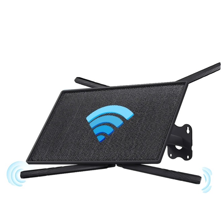 Router wireless 4G, 20100mAH, panou solar, rezistent la intemperii