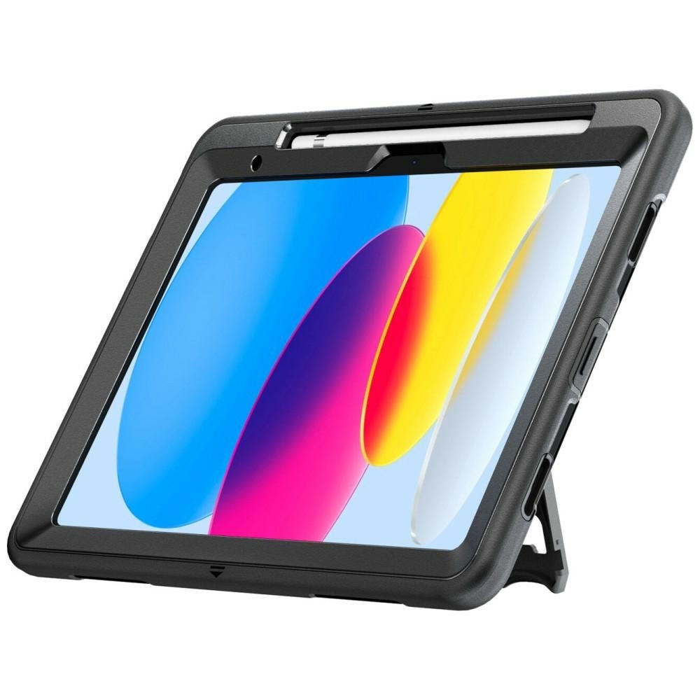 Carcasa 4smarts Rugged Case Grip compatibila cu iPad 11 (2025), Negru