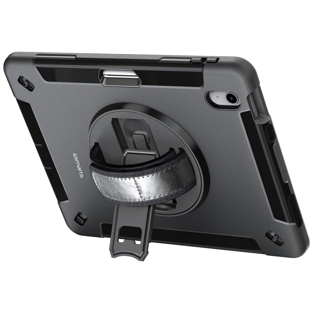Carcasa 4smarts Rugged Case Grip compatibila cu iPad 11 (2025), Negru