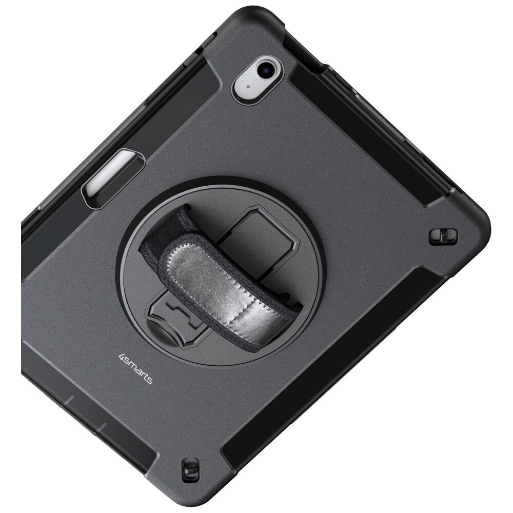 Carcasa 4smarts Rugged Case Grip compatibila cu iPad 11 (2025), Negru