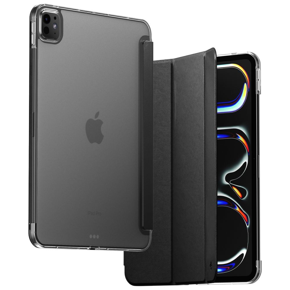 Husa tableta pentru iPad Pro 11 (2024) / iPad Pro 11 (2025), Spigen Liquid Air Folio, Magnetica, Calitate premium, Negru