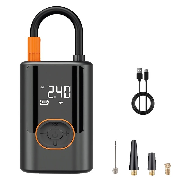 Elektromos pumpa, hordozható kivitel, akkumulátoros tápellátás, vezeték nélküli, 100W, kompakt méretek