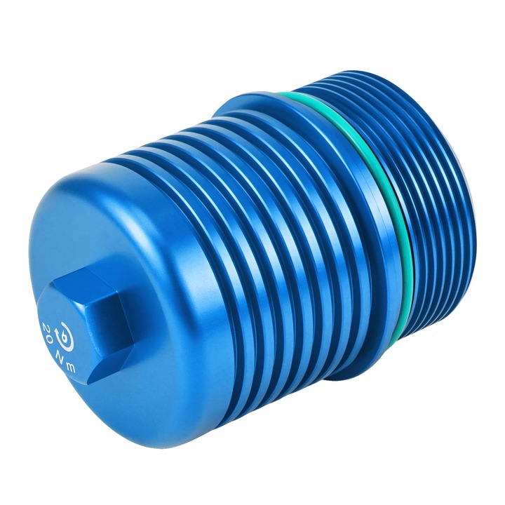 Capac Filtru Ulei, Aliaj de Aluminiu, Racire Imbunatatita, Albastru