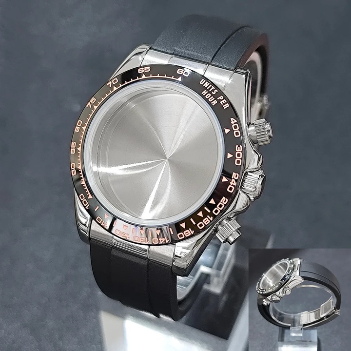 Carcasa ceas, compatibilitate mecanism VK63, sticla safir, 03