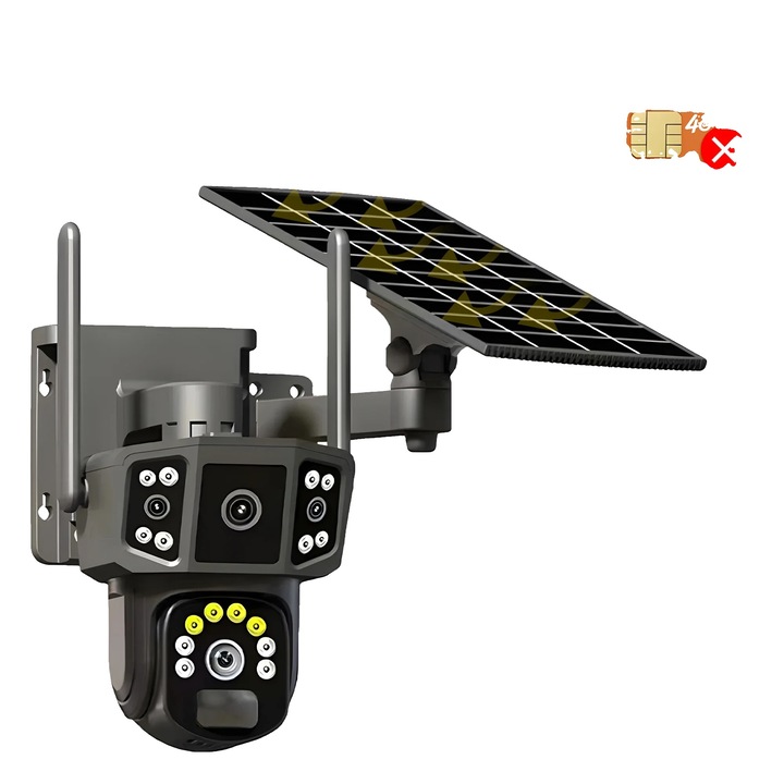 WiFi камера за наблюдение, 4мм, цветно нощно виждане, 27.5x17.8x20см, защита от атмосферни влияния