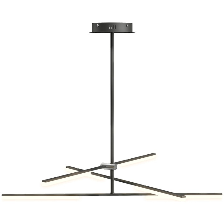 Lampa suspendata moderna, Pendul LED, SMD 2835, 220 V AC, Nedimabila, Montaj pe tija, Aliaj metalic