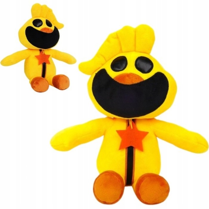 Maskota plusz Poppy Playtime Chapter 3, Kickin Chicken, sárga, 26cm, plüss játékszett