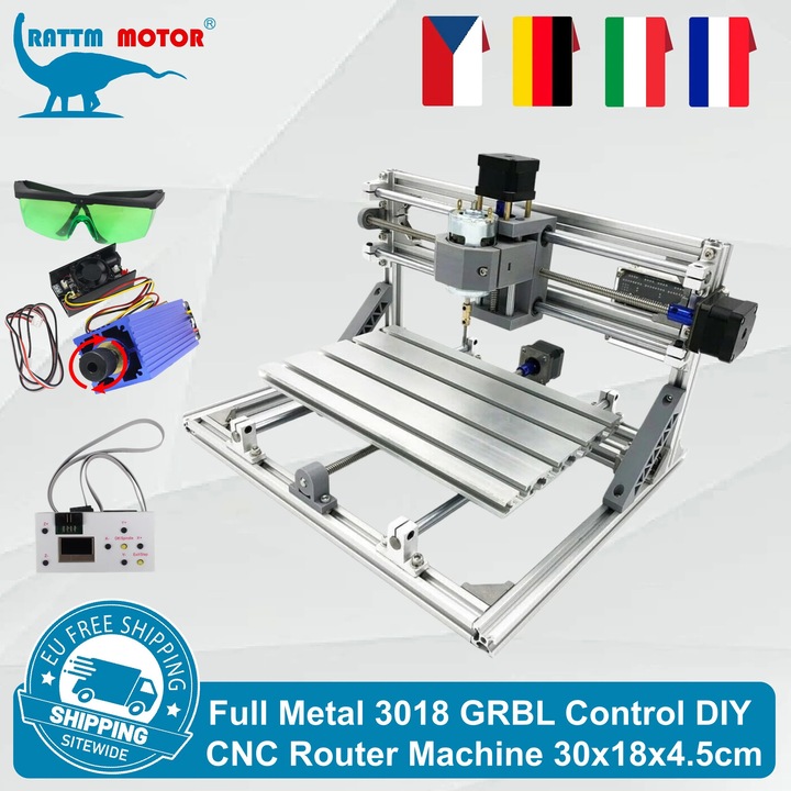 Masina de gravat cu laser, ADD offline+10W, design compact, dimensiuni 42x25x27cm, zona de lucru 30x18x4.5cm