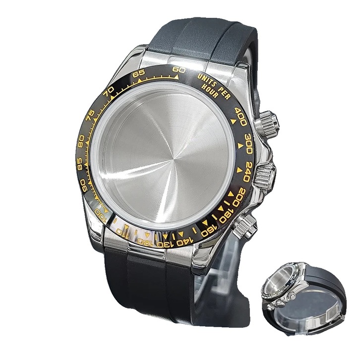 Cutie ceas, VK63, sticla cristal safir, 43.3x8mm, 29mm