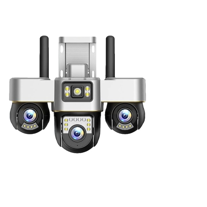 Camera de supraveghere, 15MP, zoom digital 10X, IP66, 4G-no-card, priza EU