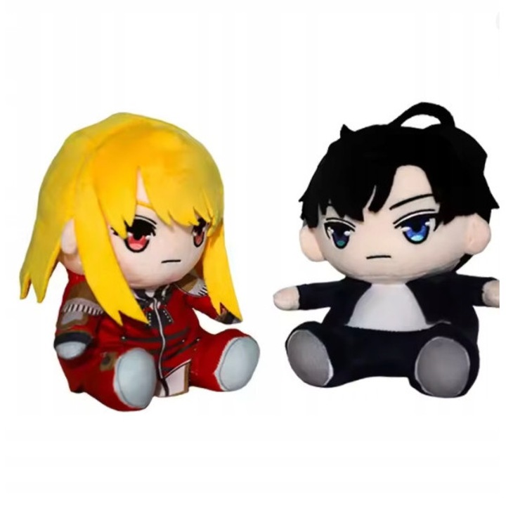 Set 2 jucarii de plus, Sung Jin-Woo & Cha Hae-In, 20cm, anime Solo Leveling Generic