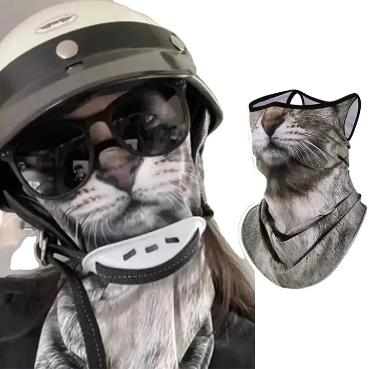 Arcmaszk, UV-védelem, 5 db, vicces design, légáteresztő anyag, felnőtt méret