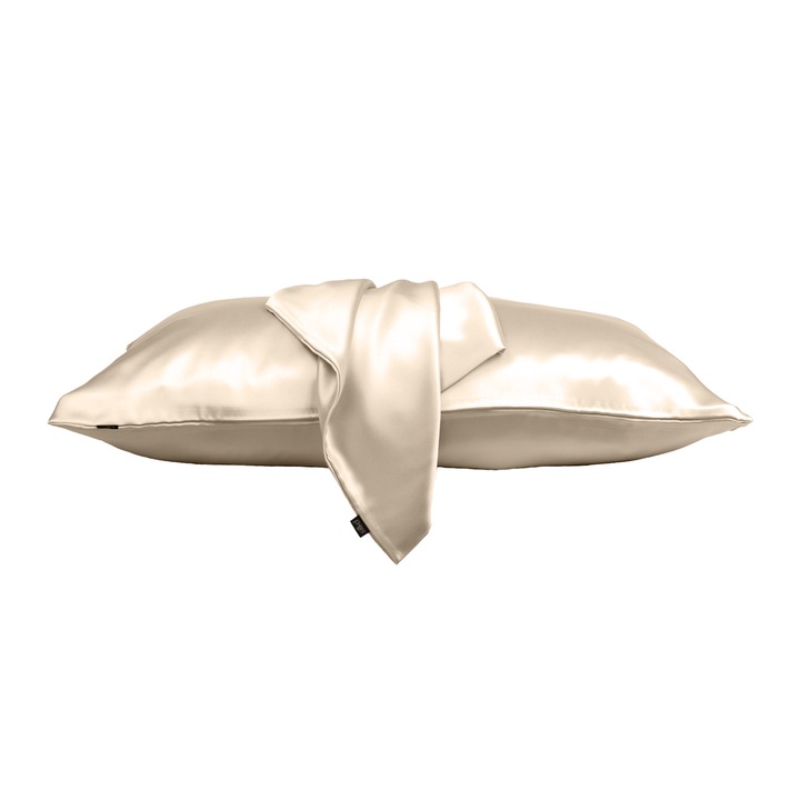 Fata de perna, Silkd, Matase Mulberry 22 momme, Bej, 50 x 70 cm