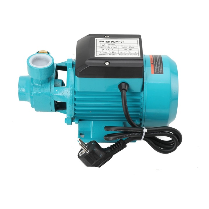 Pompa de circulatie apa, Pompa booster centrifugala, Electrica, 220V, Stecher UE, Certificare CE, Model XHB-WWHWWH-DE005