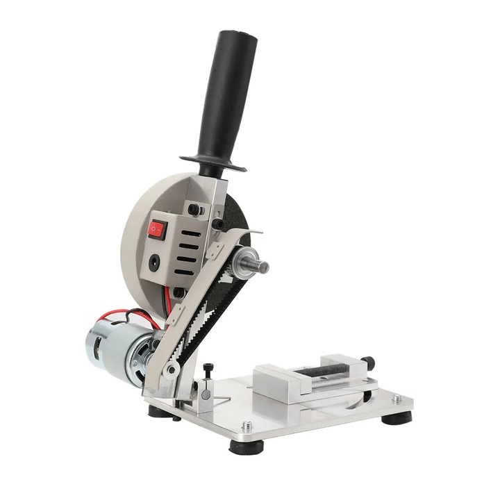 Mini fierastrau circular de masa, Fierastrau de banc, taieri la 45°, alimentare DC, fara baterie, pentru bricolaj si lucrari in lemn