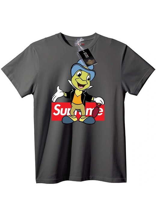 Tricou Supreme Broscuță desenată, Gri