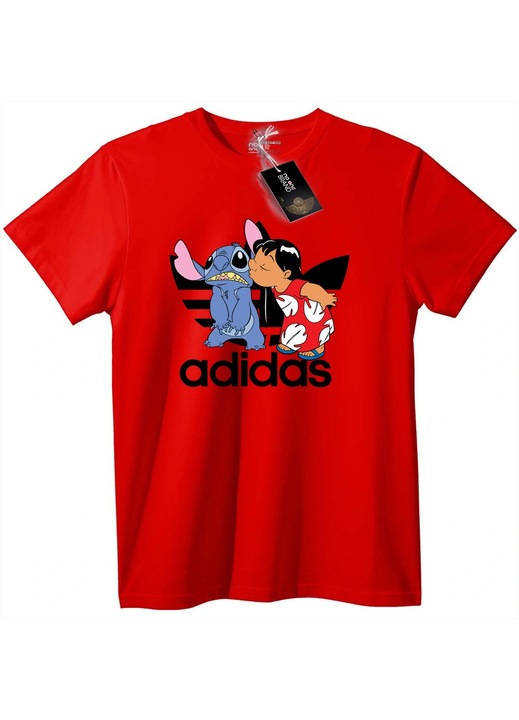 Póló Lilo & Stitch mintával, Piros