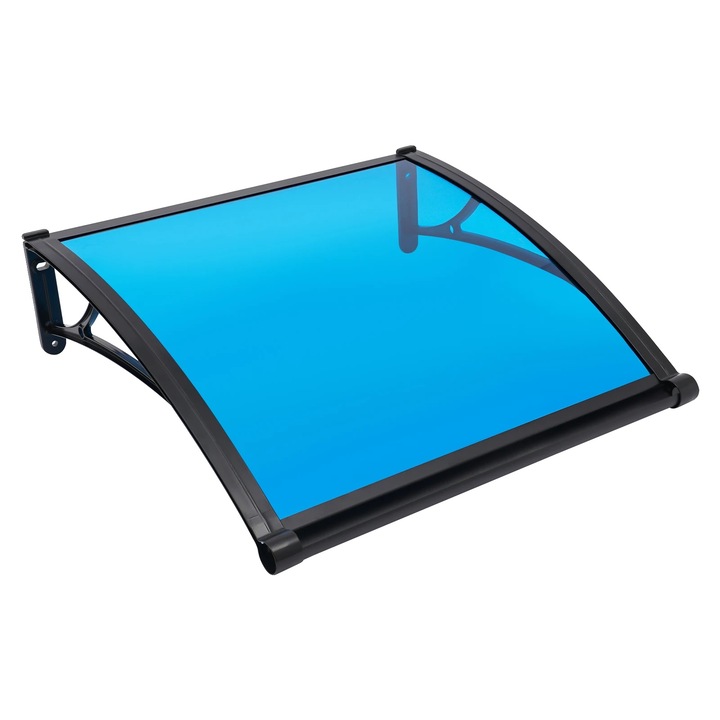 Umbrele pentru usi si feronerie, albastru, 82x77x29cm, montare pe perete, capacitate de incarcare 85kg