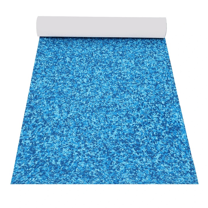 Covoras pentru puntea barcii din spuma EVA, Aspect teak, Autoadeziv, Antialunecare, 240x90/60 cm, Bej