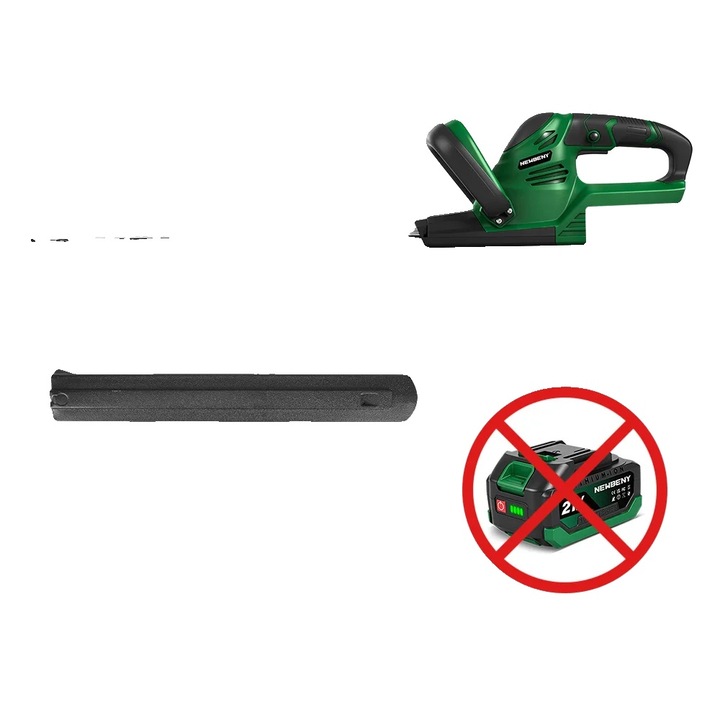 Elektromos sövényvágó, 2000W, kettős olló típusú, 510mm pengehossz, akkumulátor nélkül