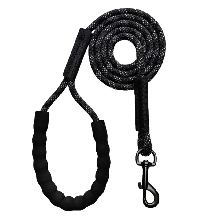 Lesa pentru caini, 8mm x 20m, neagra