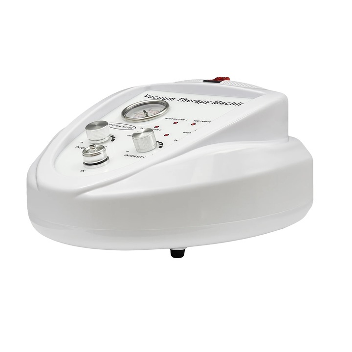 Масажен апарат с вакуум, 30 вендузи, регулируема интензивност, бял, 30x29x15см
