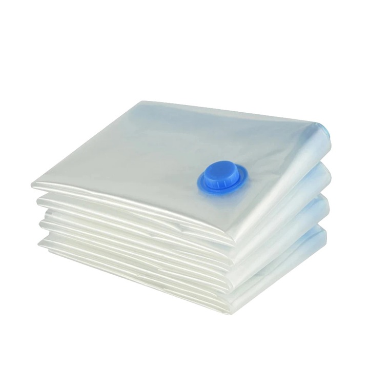 Pungi de depozitare reutilizabile, set de 5, 60x80cm, solutie economisire spatiu