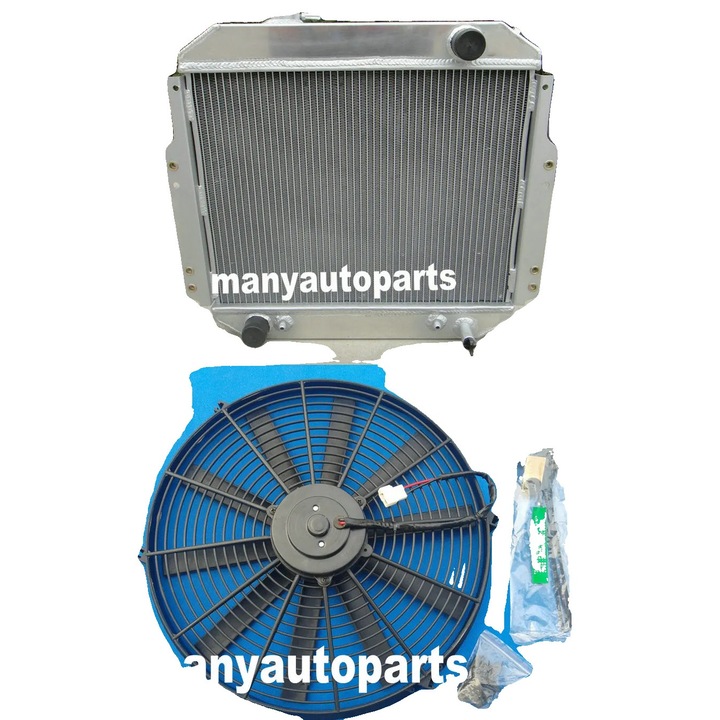 Radiator din aluminiu pentru forklift NISSAN A10-A25, H20, 1988-1992, capacitate de racire crescuta, dimensiuni compatibile