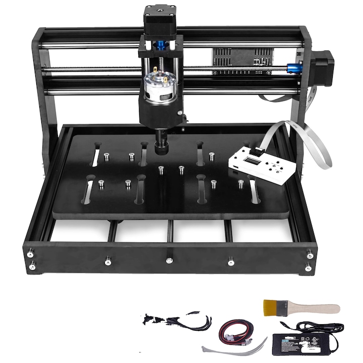 Masina de gravat si taiat CNC, 20W, design compact, cu controler 1