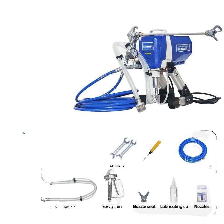 Pistol de vopsit Airless, 1200W, eficienta ridicata, 22.7 MPa, dimensiuni standard