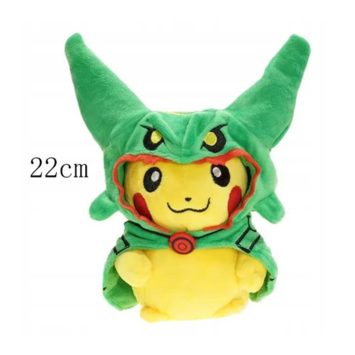 Pokemon Halloween plüssjáték, Generic, Pikachu, többszínű, 22 cm