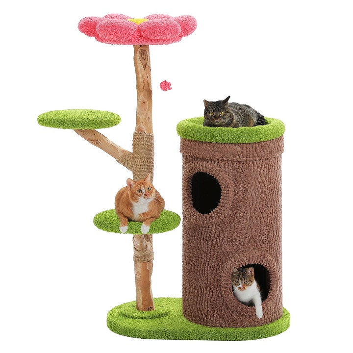 Macskajáték-együttes, többszintes kialakítás, 5 emelet, természetes színek, 174x27.9cm