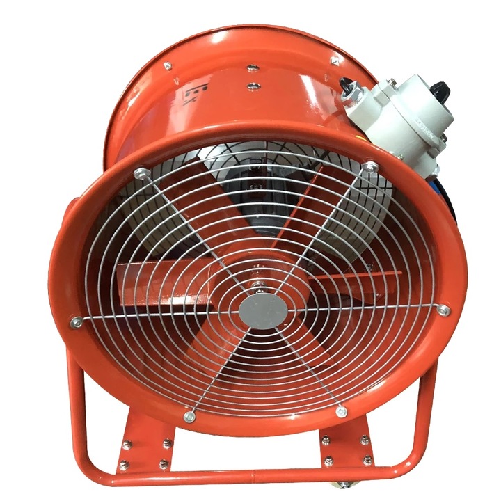 Ventilator industrial, design mobil, capacitate mare de aerisire, portocalie, 1.1KW, 150m/min