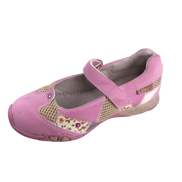 Pantofi copii Chippo Youth 1107347, 28-34, piele ecologica, Roz melange