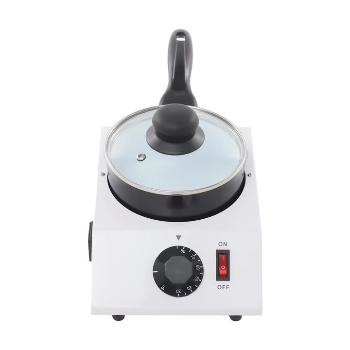 Topitor de ciocolata electric, aparat de temperare, 40 W, 1 vas, temperatura reglabila 30–85 °C, 220–230 V, 50–60 Hz, negru