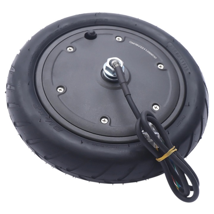 Roata cu motor pentru trotineta electrica/bicicleta electrica/scaun cu rotile, Motor de butuc fara perii, 36 V, 350 W, IP54, 600 rpm, 100 kg, Negru