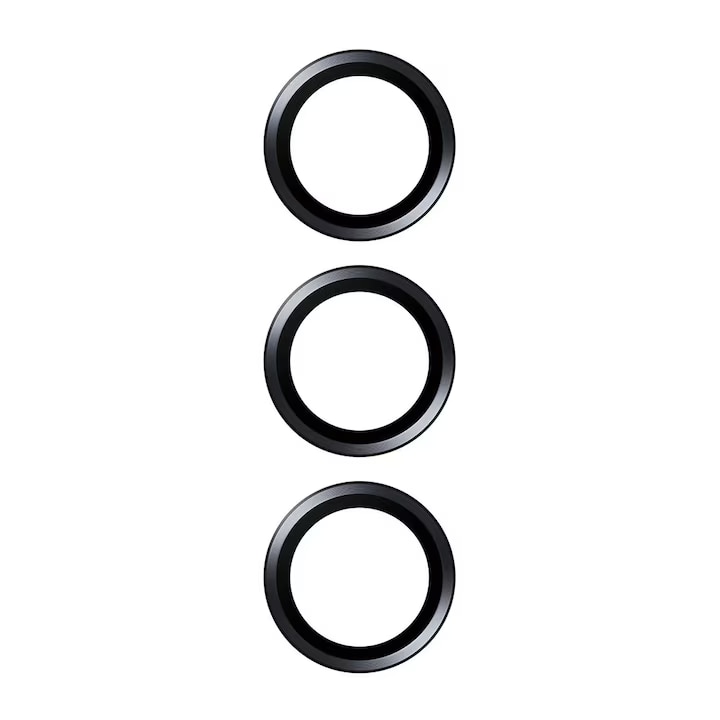 Set Folie Protectie Camera Samsung S26, Sticla Securizata, Anti-Zgarieturi, Ultra Clear, Set Protectie Lentile, Negru