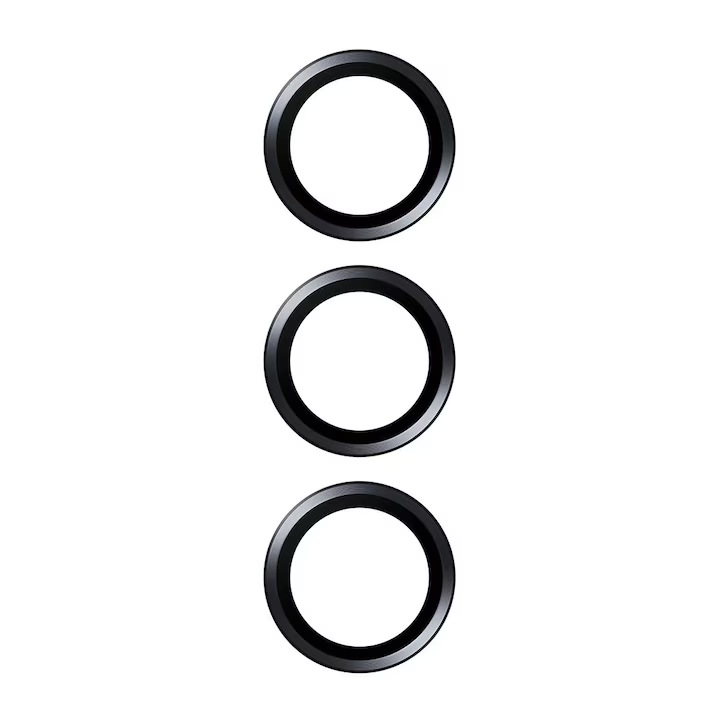 Set Folie Protectie Camera Samsung S26, Sticla Securizata, Anti-Zgarieturi, Ultra Clear, Set Protectie Lentile, Negru