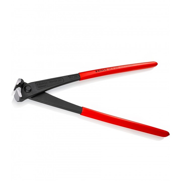 Cleste profesional taiere heavy-duty, Knipex 99 11 300, 300 mm, forta mare de taiere, otel calit, manere acoperite plastic, produs in Germania