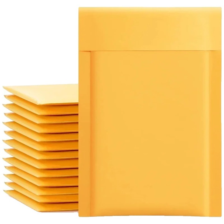 Plicuri Kraft, 50PACK, 18x23cm, rezistente la apa, autoadezive