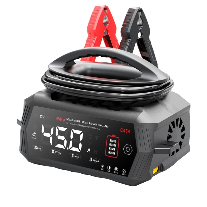 Redresor auto, 45A, suport pentru multiple tensiuni, priza EU