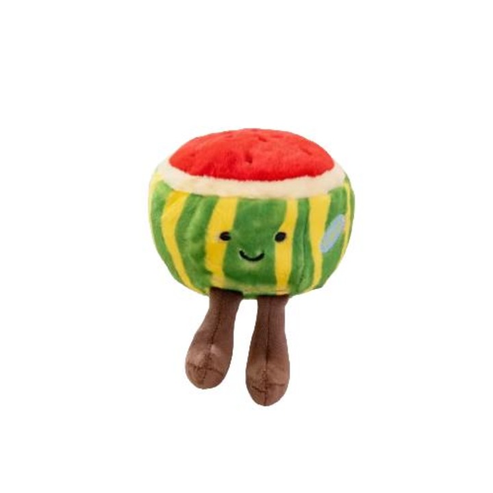 Plüss játék, zöldség modell, 15cm, minimalista design, többszínű
