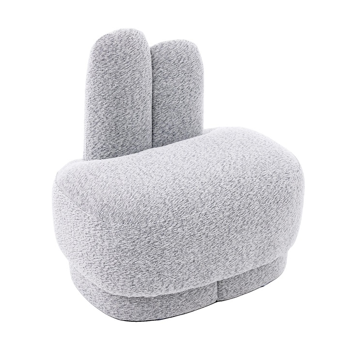 Taburet, design modern, confort mediu, gri antichizat, dimensiune compacta