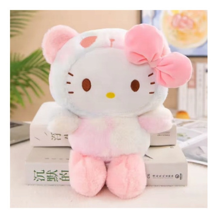 Плюшена играчка Hello Kitty, Kuromi, 25 см, комплект герои Sanrio